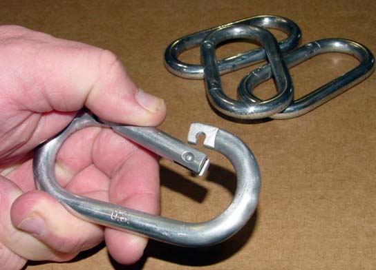 Carabiner Oval Rings USGI O ring Carabiner Snap Link